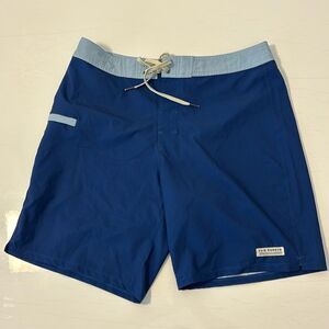 Fair Harbor Mens Shorts Size 32 Boardshort Blue